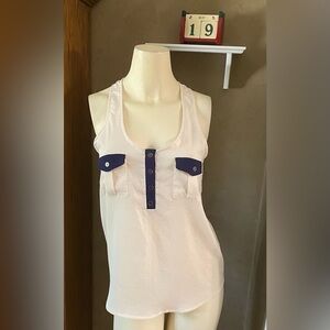 Lush Sleeveless Chiffon Top Blouse Women’s Small